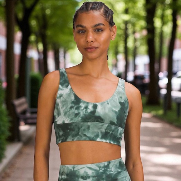 Lululemon Align Reversible Bra A/B Cup Diamond Dye Starlight Smoked Spruce Sz 12 - Picture 1 of 8